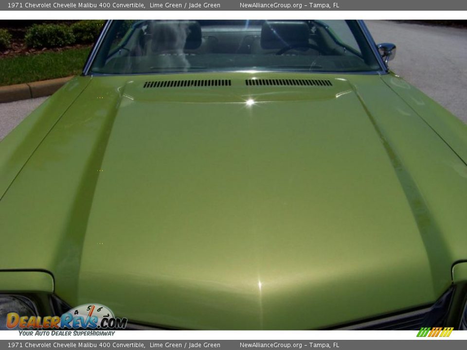 1971 Chevrolet Chevelle Malibu 400 Convertible Lime Green / Jade Green Photo #7