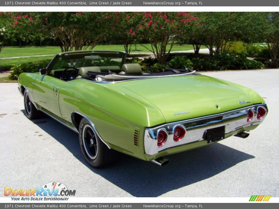 1971 Chevrolet Chevelle Malibu 400 Convertible Lime Green / Jade Green Photo #14