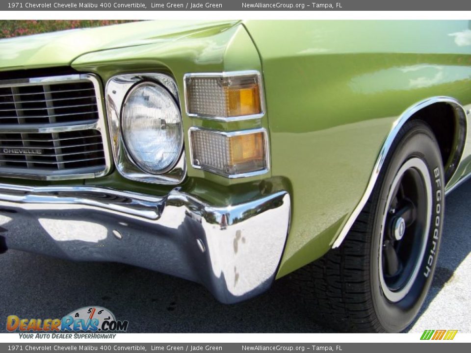 1971 Chevrolet Chevelle Malibu 400 Convertible Lime Green / Jade Green Photo #18
