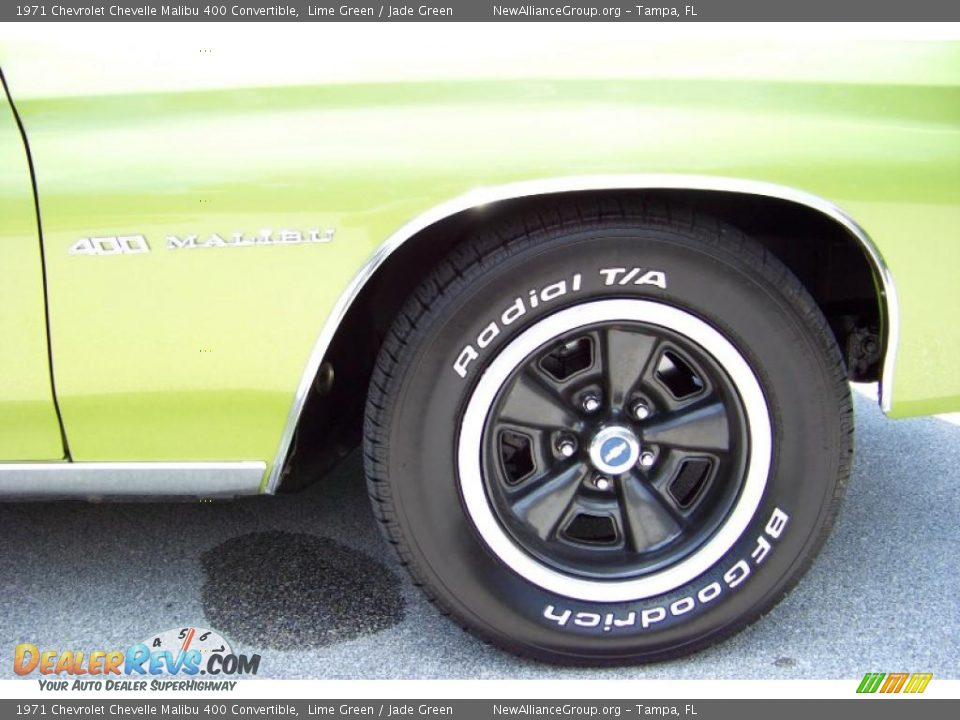 1971 Chevrolet Chevelle Malibu 400 Convertible Lime Green / Jade Green Photo #20