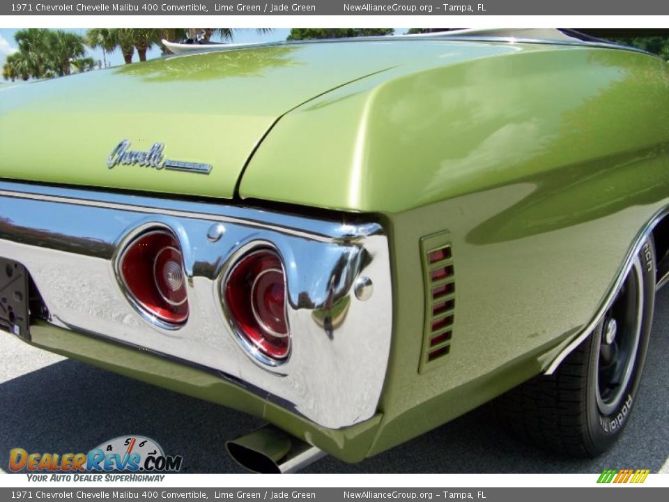 1971 Chevrolet Chevelle Malibu 400 Convertible Lime Green / Jade Green Photo #23