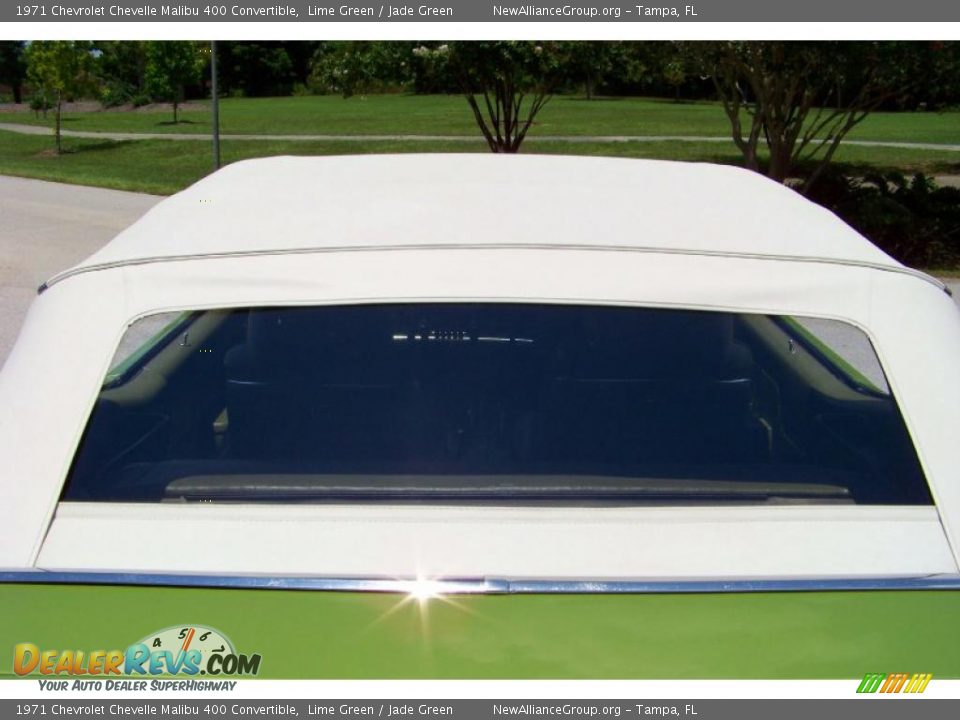 1971 Chevrolet Chevelle Malibu 400 Convertible Lime Green / Jade Green Photo #32
