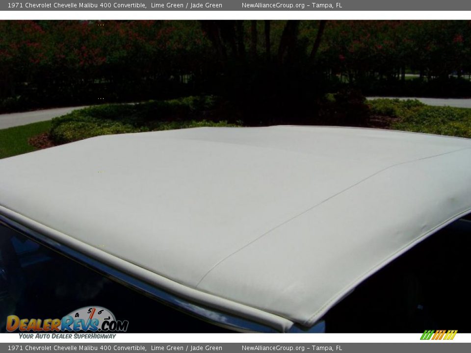 1971 Chevrolet Chevelle Malibu 400 Convertible Lime Green / Jade Green Photo #35