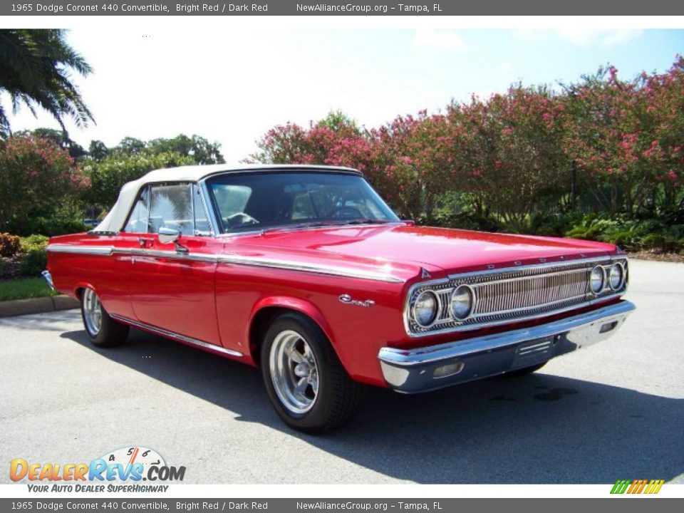 Front 3/4 View of 1965 Dodge Coronet 440 Convertible Photo #4