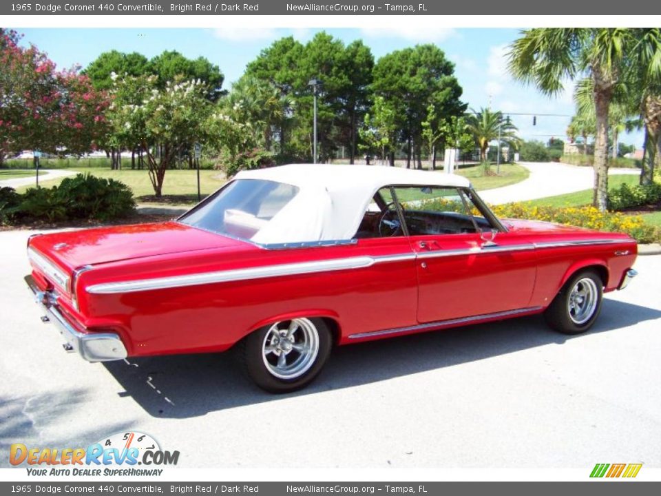 1965 Dodge Coronet 440 Convertible Bright Red / Dark Red Photo #6