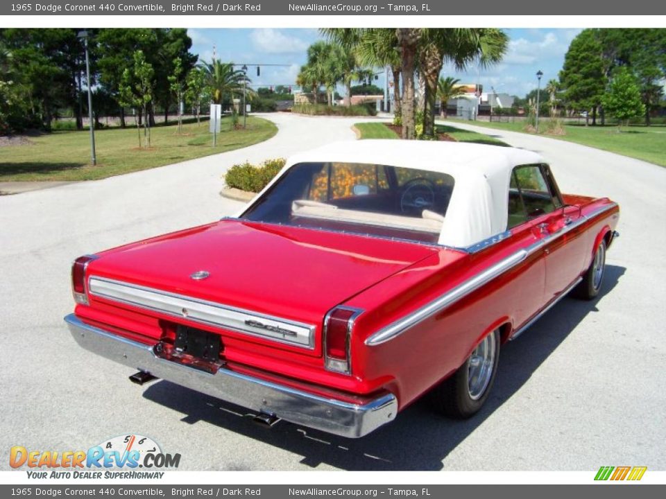 1965 Dodge Coronet 440 Convertible Bright Red / Dark Red Photo #7