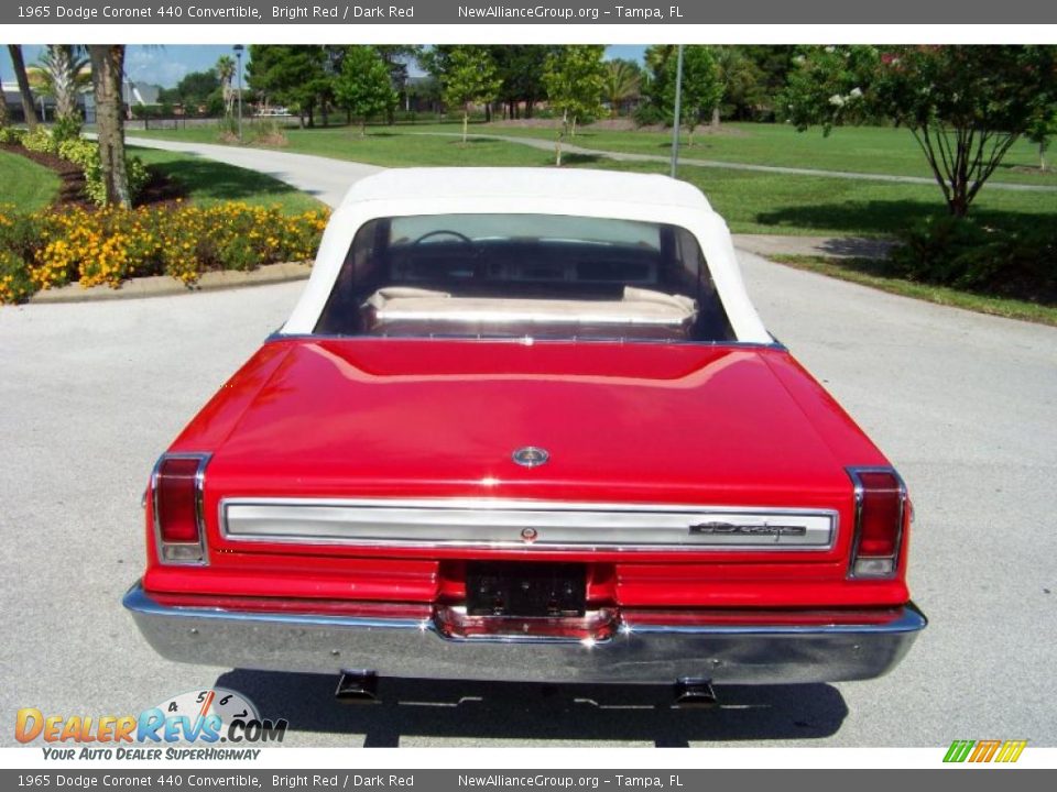 1965 Dodge Coronet 440 Convertible Bright Red / Dark Red Photo #8 ...