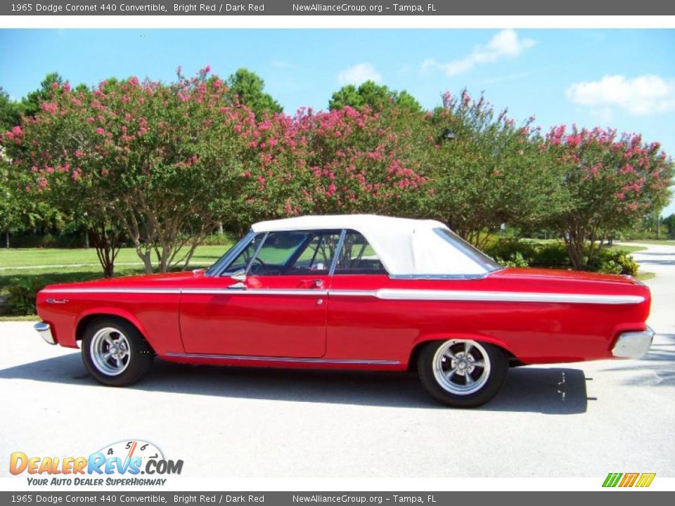 1965 Dodge Coronet 440 Convertible Bright Red / Dark Red Photo #10 ...