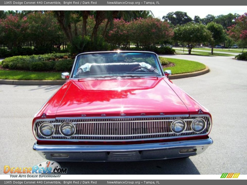1965 Dodge Coronet 440 Convertible Bright Red / Dark Red Photo #12