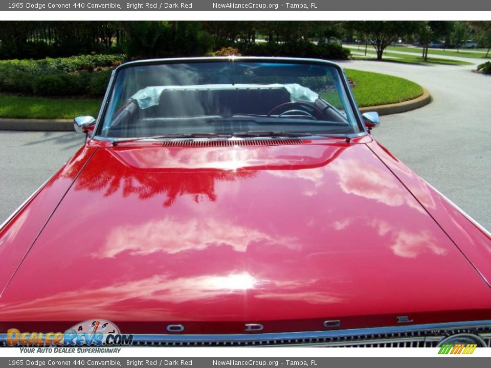 1965 Dodge Coronet 440 Convertible Bright Red / Dark Red Photo #13