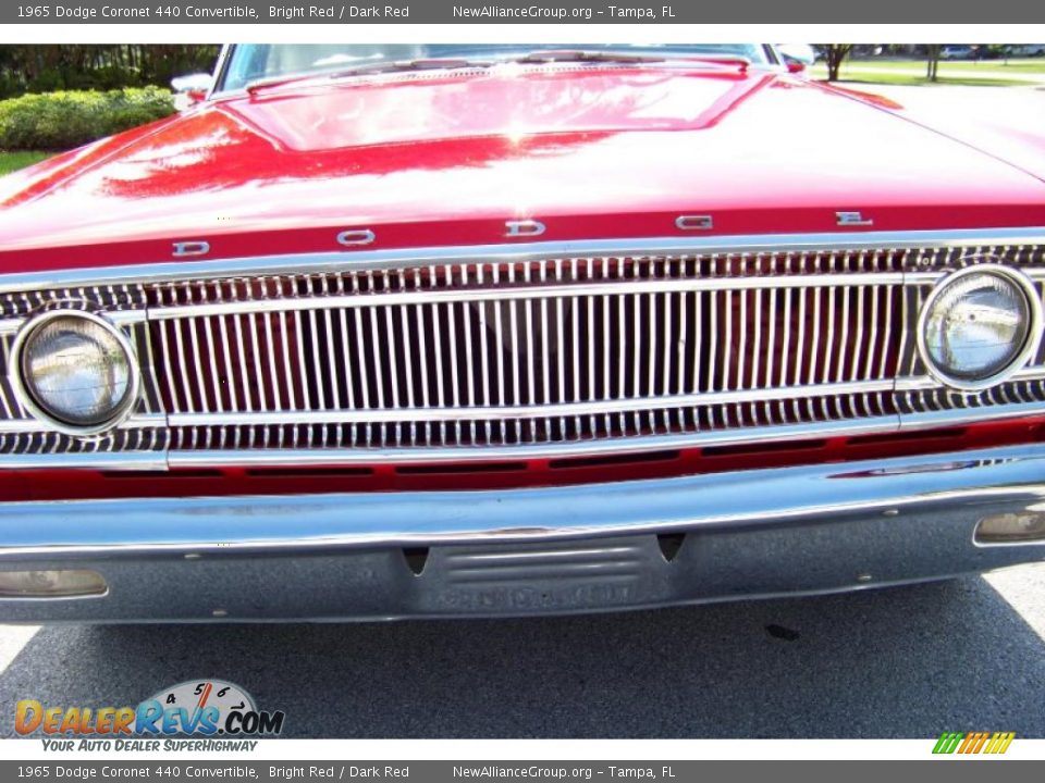1965 Dodge Coronet 440 Convertible Bright Red / Dark Red Photo #22