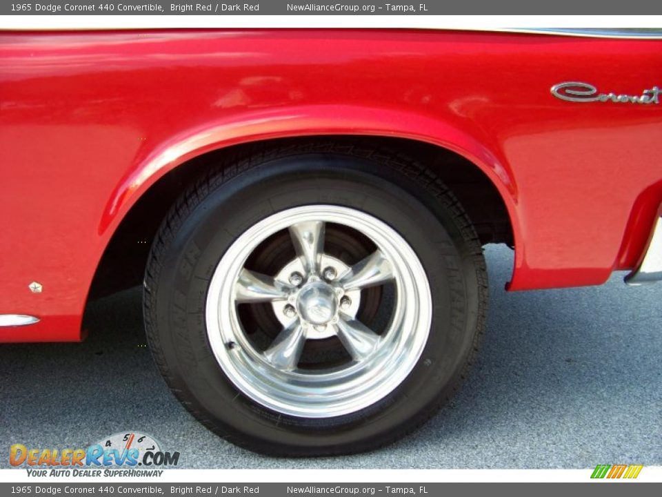 1965 Dodge Coronet 440 Convertible Bright Red / Dark Red Photo #24
