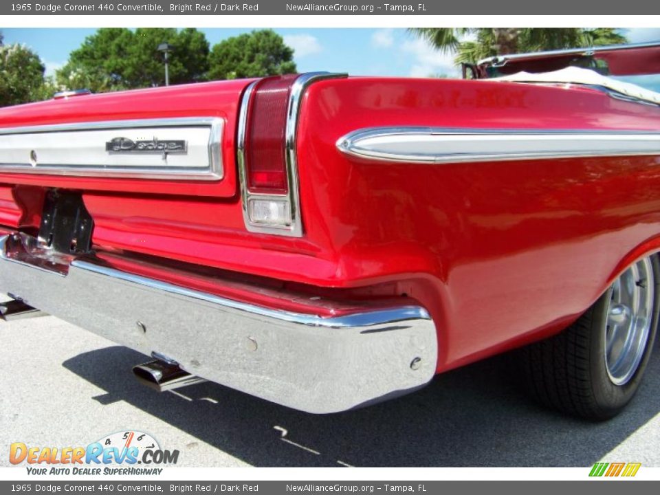 1965 Dodge Coronet 440 Convertible Bright Red / Dark Red Photo #26