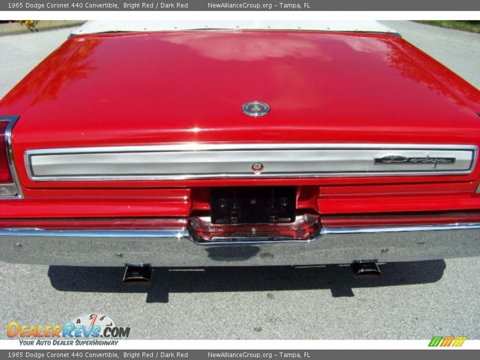 1965 Dodge Coronet 440 Convertible Bright Red / Dark Red Photo #27
