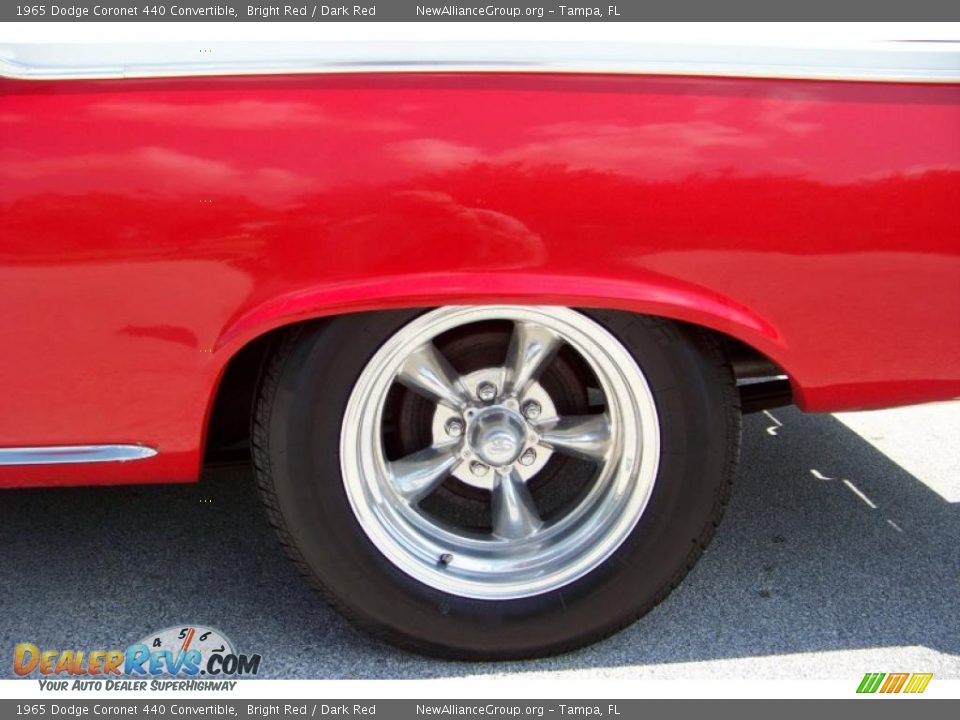 1965 Dodge Coronet 440 Convertible Bright Red / Dark Red Photo #29