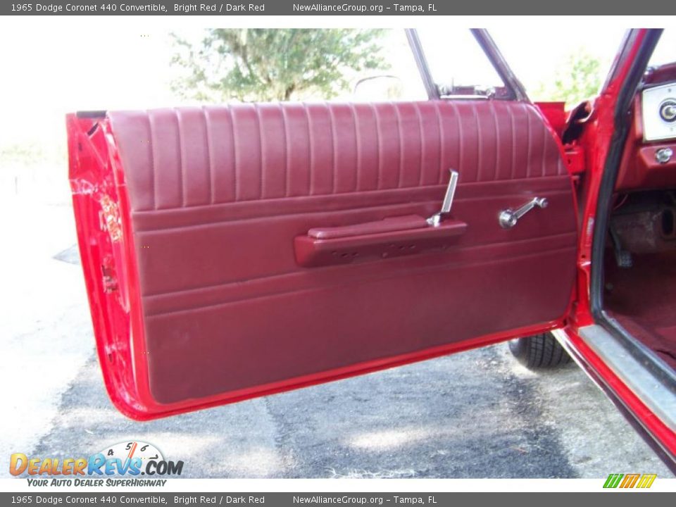 1965 Dodge Coronet 440 Convertible Bright Red / Dark Red Photo #31