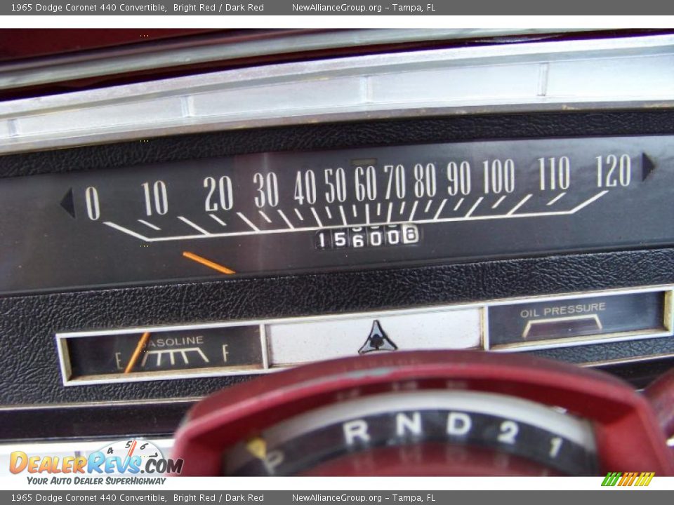 1965 Dodge Coronet 440 Convertible Bright Red / Dark Red Photo #34