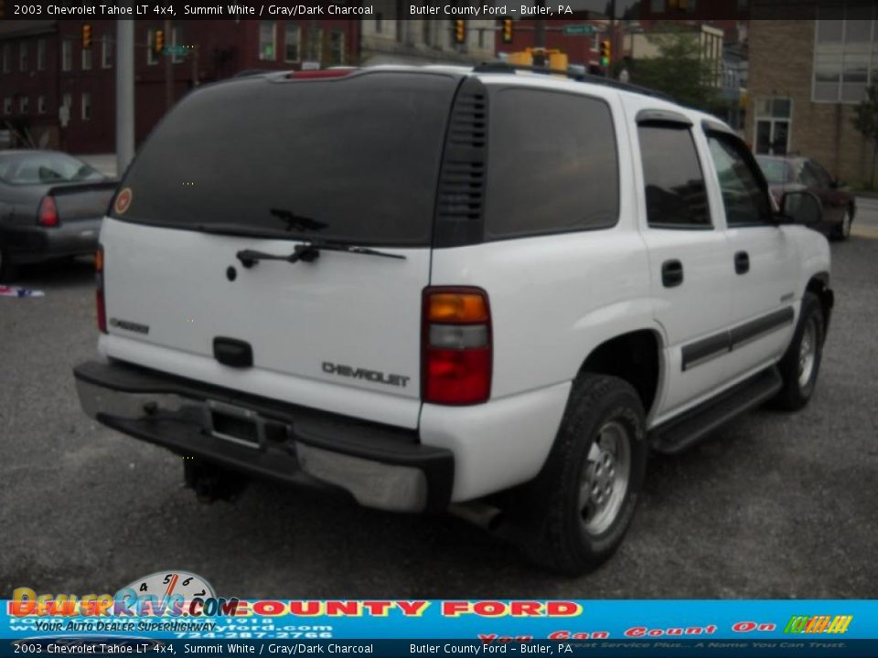 2003 Chevrolet Tahoe LT 4x4 Summit White / Gray/Dark Charcoal Photo #2
