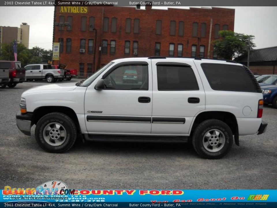 2003 Chevrolet Tahoe LT 4x4 Summit White / Gray/Dark Charcoal Photo #5