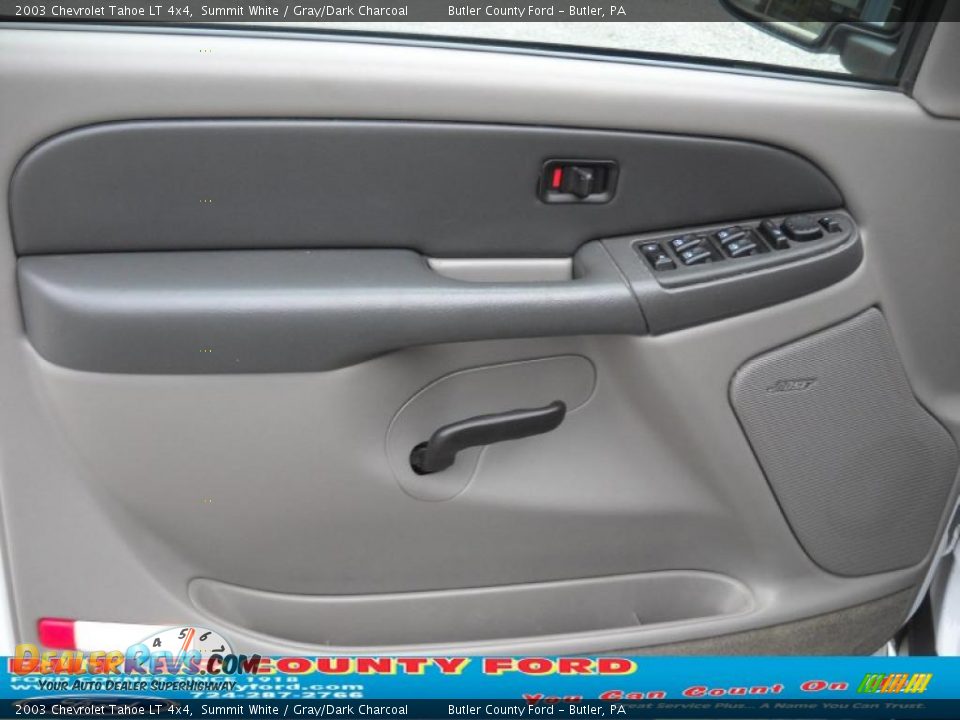 2003 Chevrolet Tahoe LT 4x4 Summit White / Gray/Dark Charcoal Photo #6