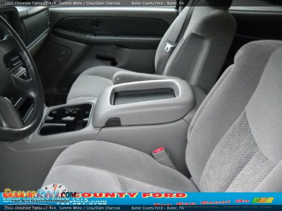 2003 Chevrolet Tahoe LT 4x4 Summit White / Gray/Dark Charcoal Photo #8