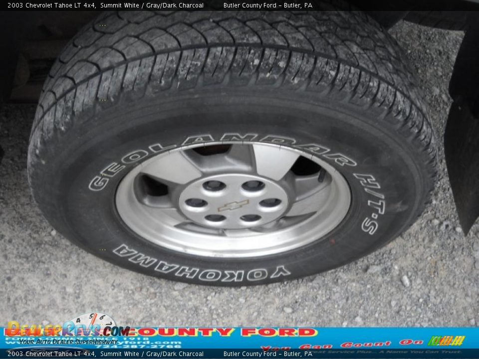2003 Chevrolet Tahoe LT 4x4 Summit White / Gray/Dark Charcoal Photo #12