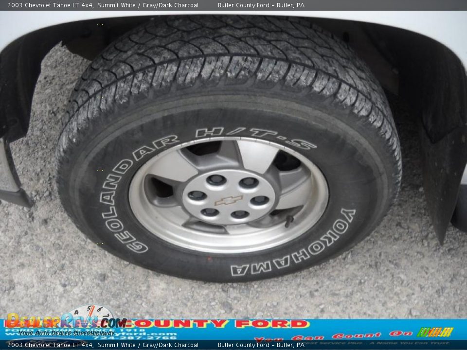 2003 Chevrolet Tahoe LT 4x4 Summit White / Gray/Dark Charcoal Photo #16