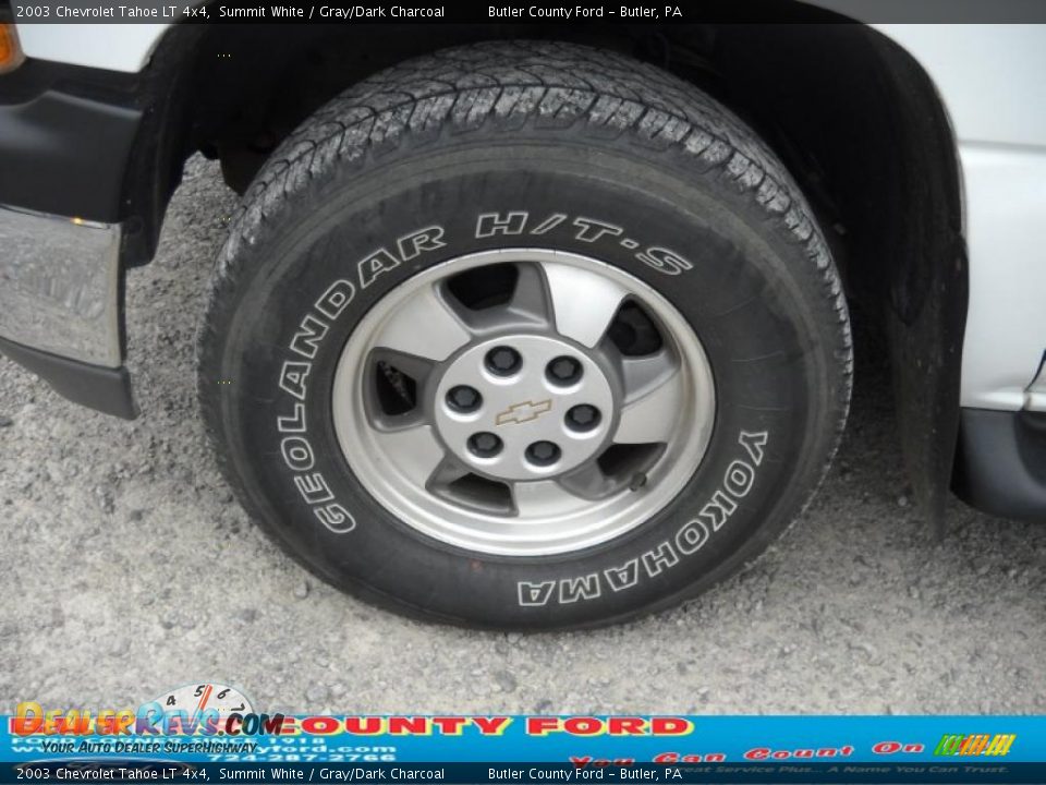 2003 Chevrolet Tahoe LT 4x4 Summit White / Gray/Dark Charcoal Photo #17