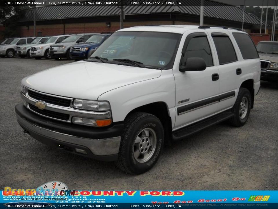 2003 Chevrolet Tahoe LT 4x4 Summit White / Gray/Dark Charcoal Photo #18