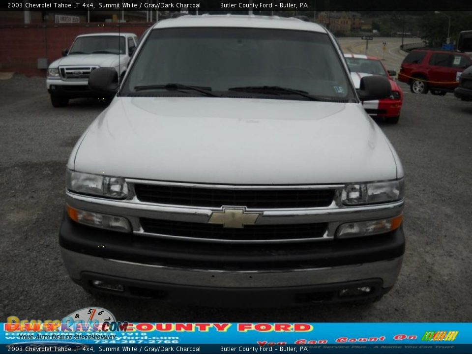 2003 Chevrolet Tahoe LT 4x4 Summit White / Gray/Dark Charcoal Photo #19