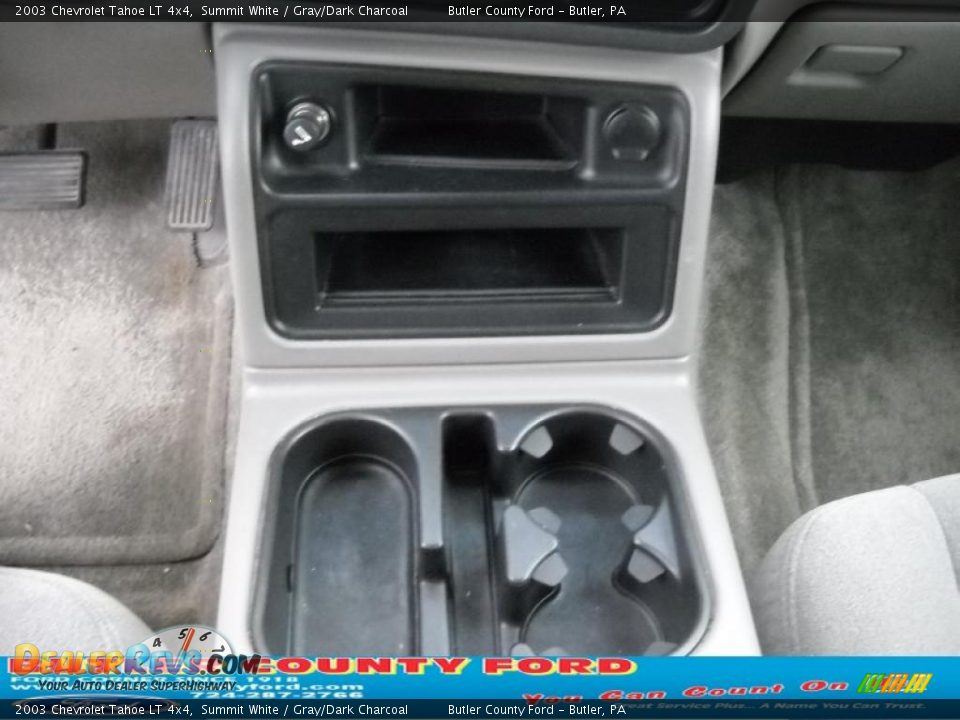 2003 Chevrolet Tahoe LT 4x4 Summit White / Gray/Dark Charcoal Photo #23