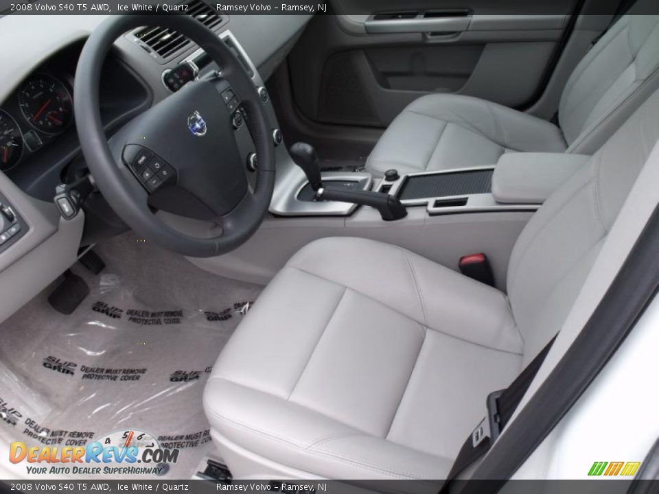 2008 Volvo S40 T5 AWD Ice White / Quartz Photo #10