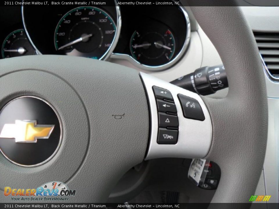 2011 Chevrolet Malibu LT Black Granite Metallic / Titanium Photo #12