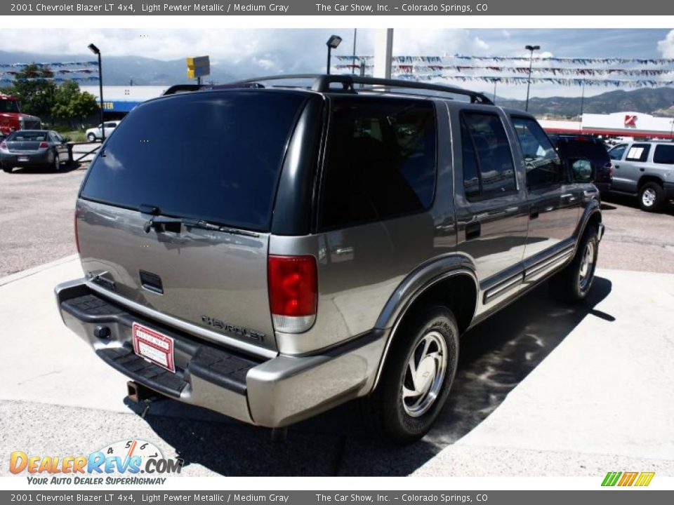 2001 Chevrolet Blazer LT 4x4 Light Pewter Metallic / Medium Gray Photo #4