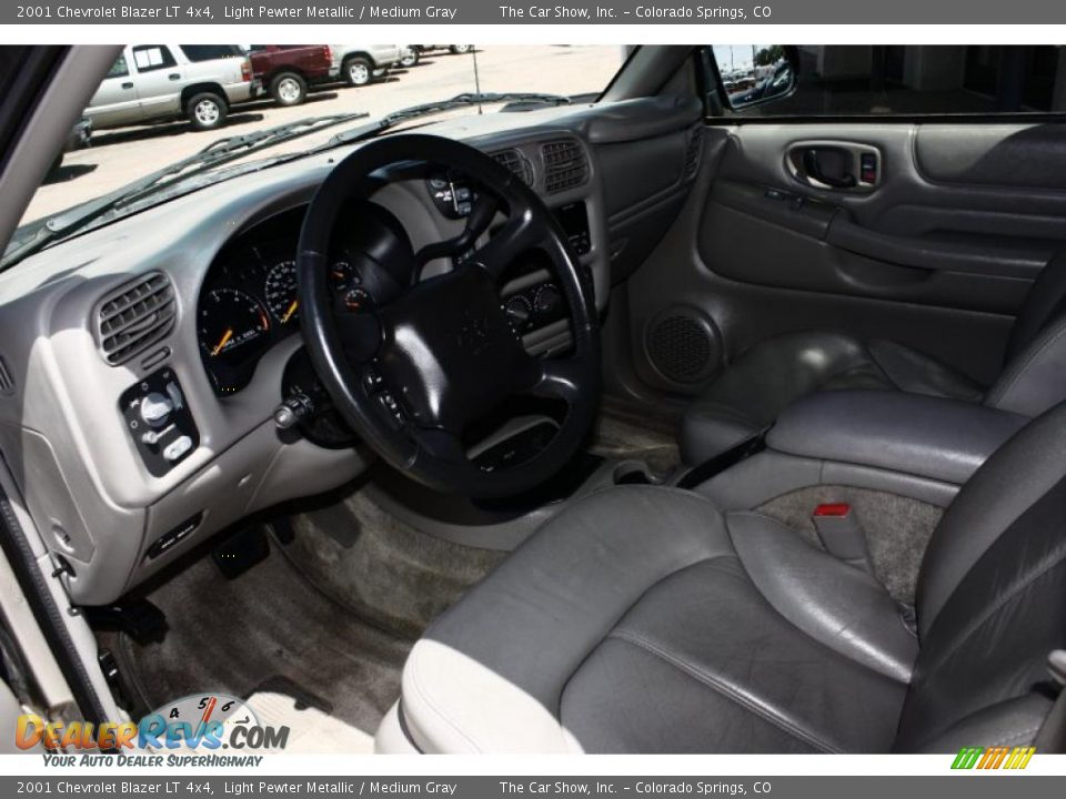 2001 Chevrolet Blazer LT 4x4 Light Pewter Metallic / Medium Gray Photo #7