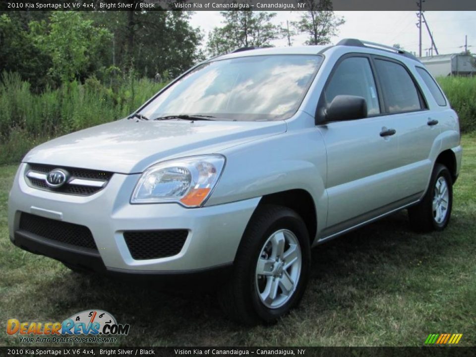 2010 Kia Sportage LX V6 4x4 Bright Silver / Black Photo #1