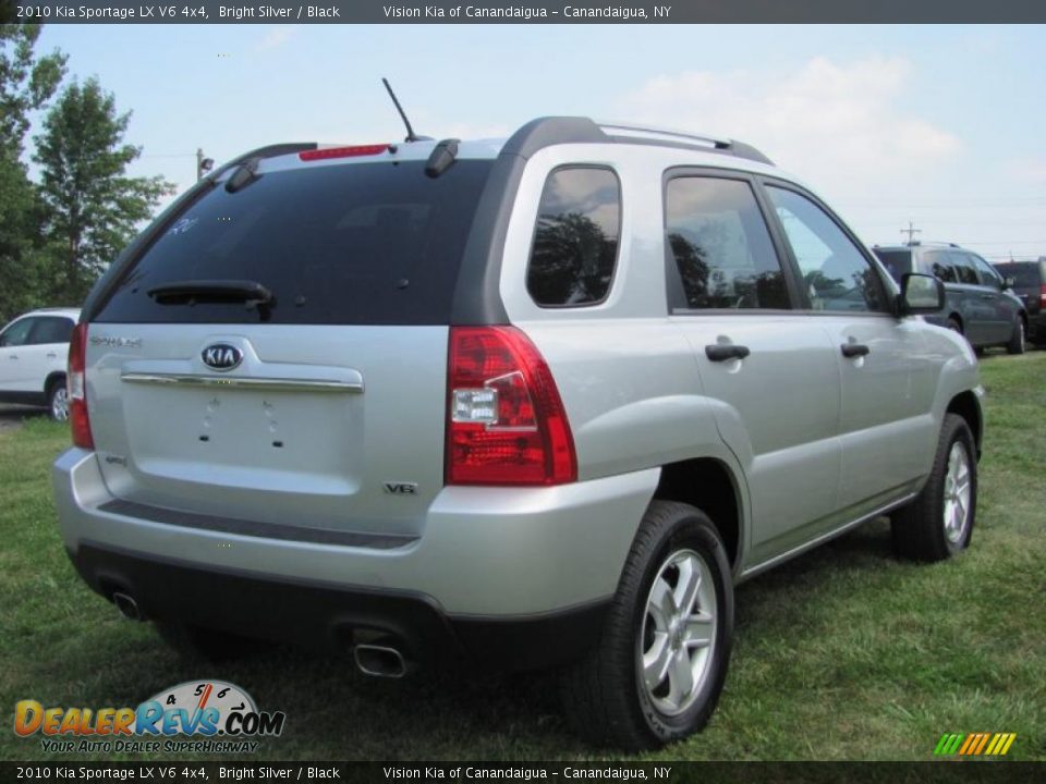 2010 Kia Sportage LX V6 4x4 Bright Silver / Black Photo #2