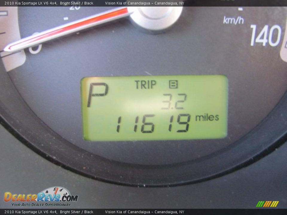 2010 Kia Sportage LX V6 4x4 Bright Silver / Black Photo #3