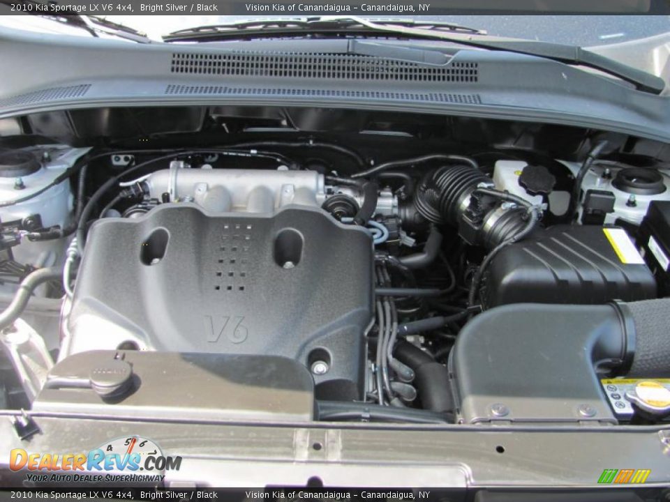 2010 Kia Sportage LX V6 4x4 Bright Silver / Black Photo #4