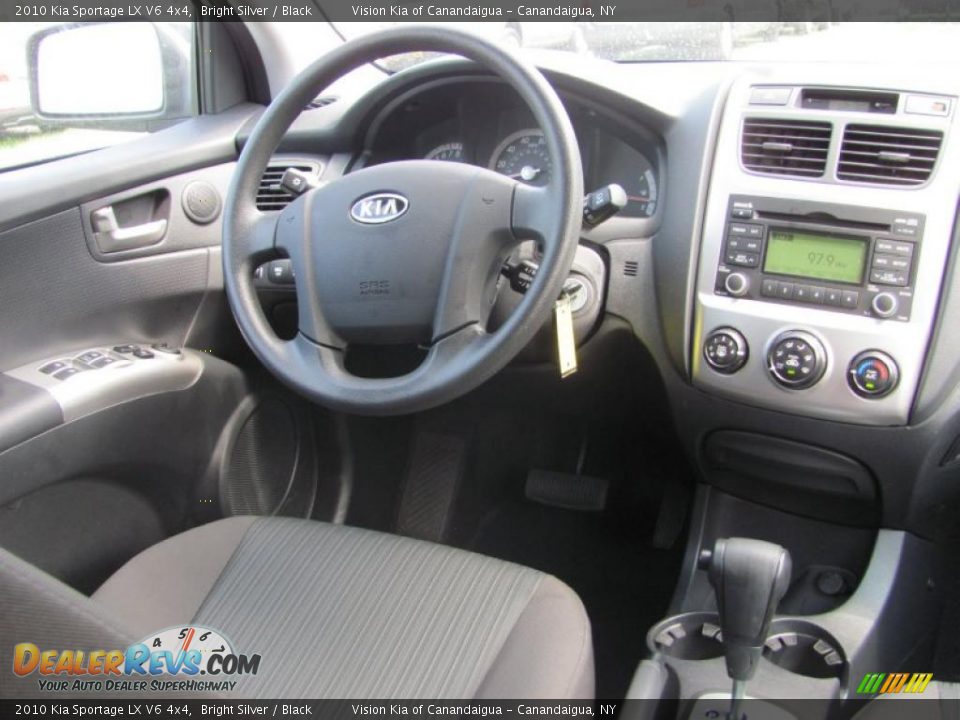 2010 Kia Sportage LX V6 4x4 Bright Silver / Black Photo #6