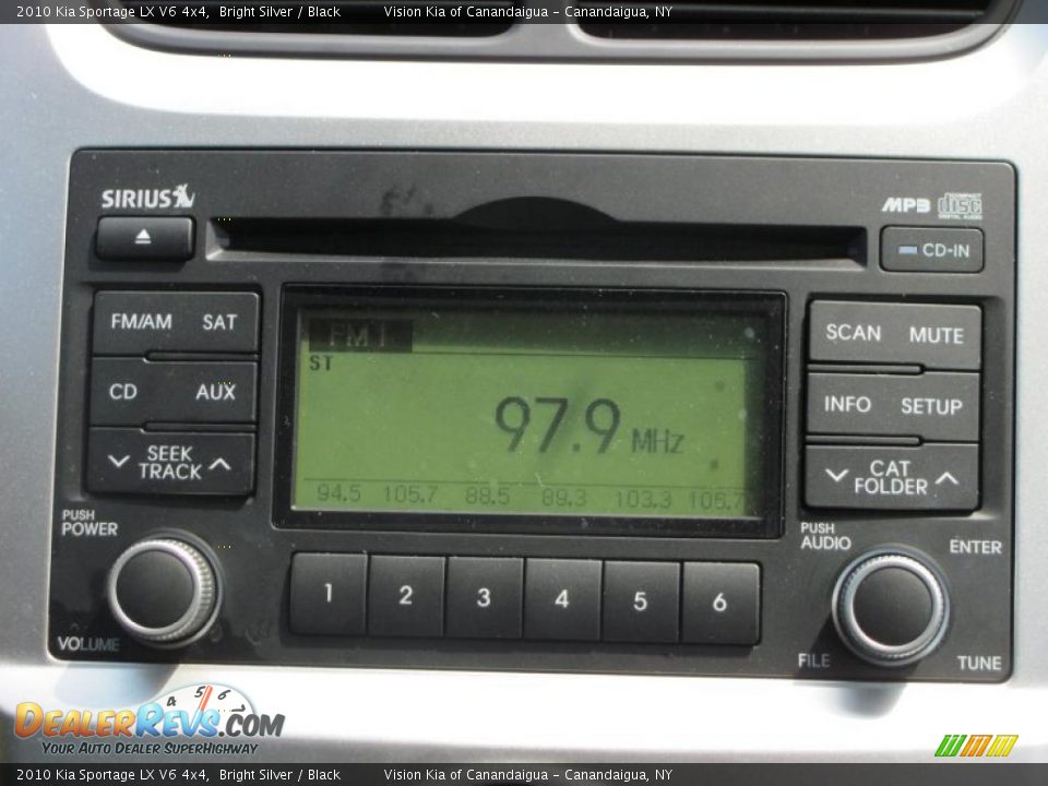 2010 Kia Sportage LX V6 4x4 Bright Silver / Black Photo #7