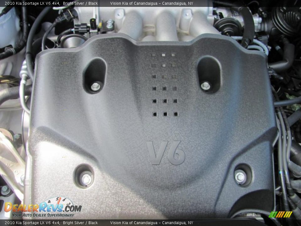 2010 Kia Sportage LX V6 4x4 Bright Silver / Black Photo #10