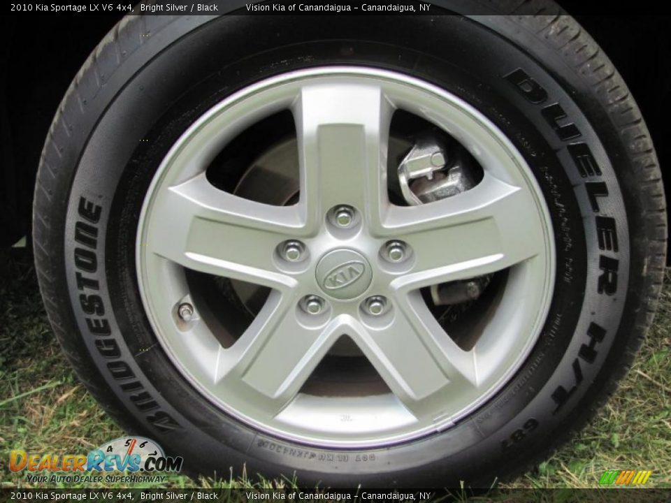 2010 Kia Sportage LX V6 4x4 Bright Silver / Black Photo #13