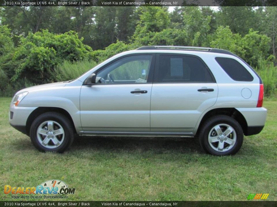 2010 Kia Sportage LX V6 4x4 Bright Silver / Black Photo #16