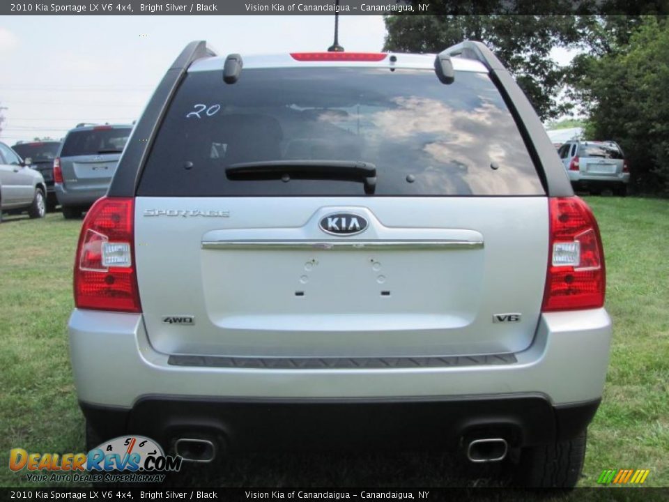2010 Kia Sportage LX V6 4x4 Bright Silver / Black Photo #19