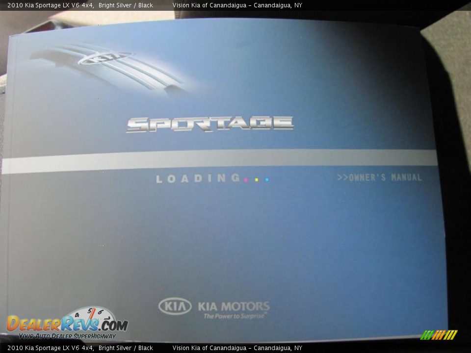 2010 Kia Sportage LX V6 4x4 Bright Silver / Black Photo #29