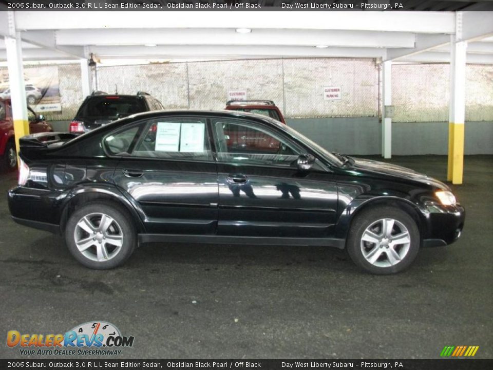 2006 Subaru Outback 3.0 R L.L.Bean Edition Sedan Obsidian Black Pearl / Off Black Photo #4