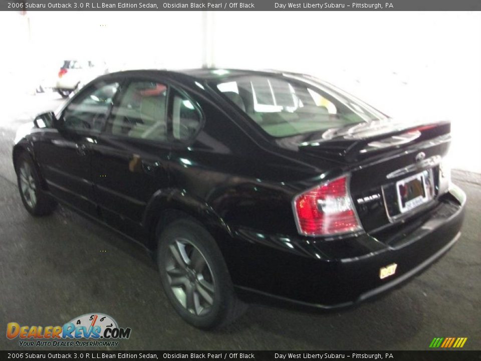 2006 Subaru Outback 3.0 R L.L.Bean Edition Sedan Obsidian Black Pearl / Off Black Photo #7