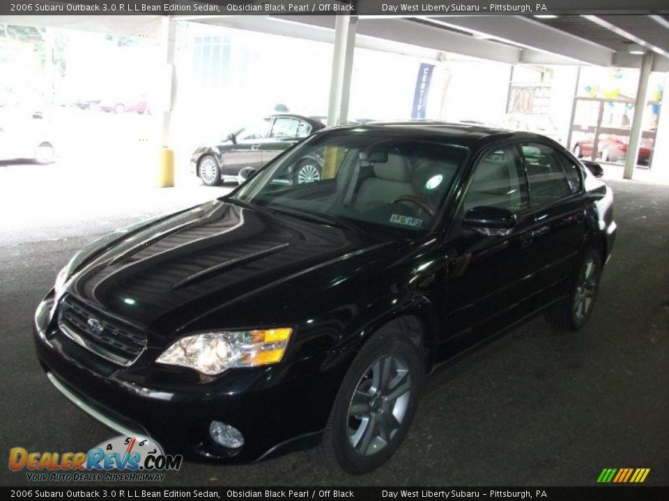 2006 Subaru Outback 3.0 R L.L.Bean Edition Sedan Obsidian Black Pearl / Off Black Photo #9