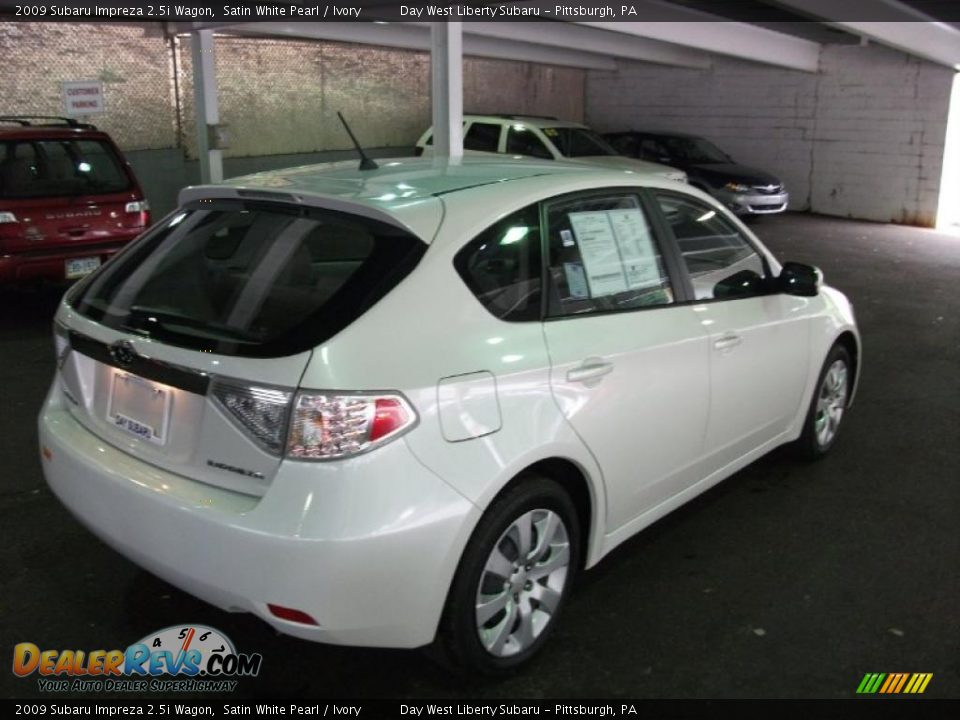 2009 Subaru Impreza 2.5i Wagon Satin White Pearl / Ivory Photo #5